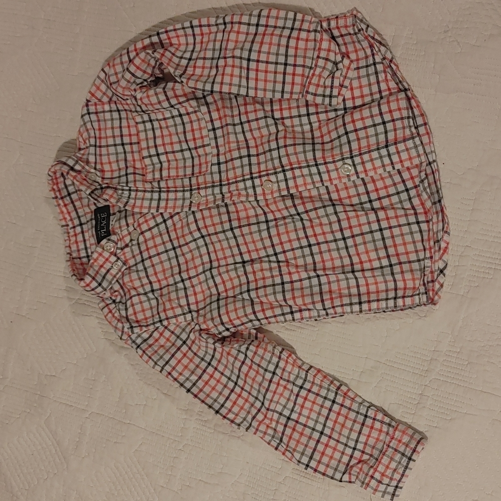 Button down plaid shirt